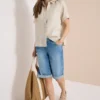 Wide Legs denim shorts