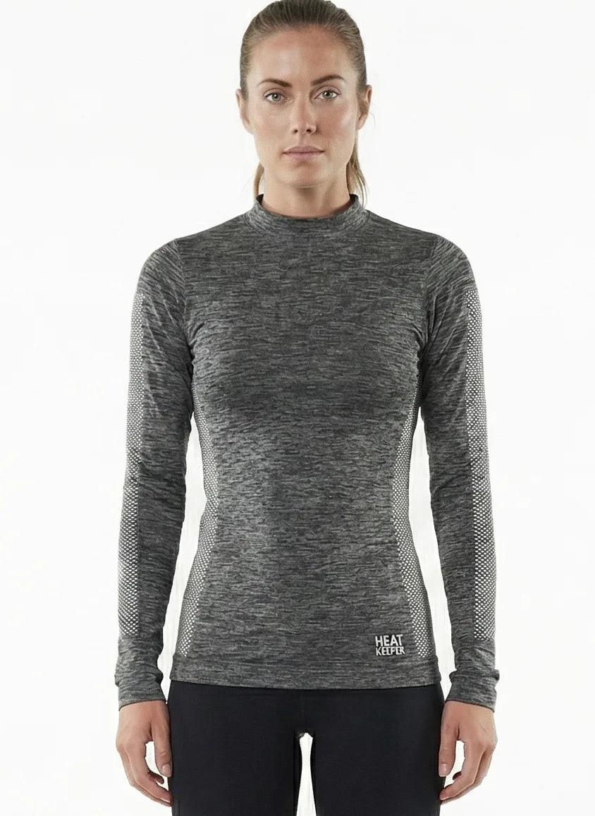 Heatkeeper Thermo ondergoed dames lange mouw - Techno - Warm Thermo shirt hoge hals