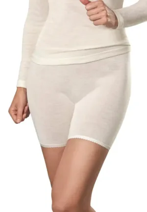 Wollen directoire met lang pijpje 1230 - Dames boxershort lange pijpjes - dames onderbroek