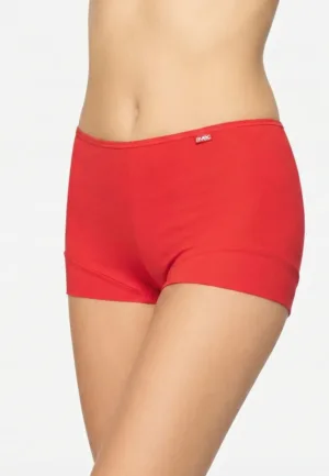 3844 dames boxershort microfiber - Dames polyamide hoge onderbroek - Badstof kruisje - ondergoed