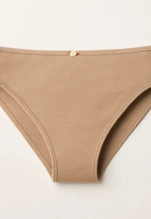 3367 dames bikini slip - Elastisch katoen dames onderbroek- Mini slip wit en zwart