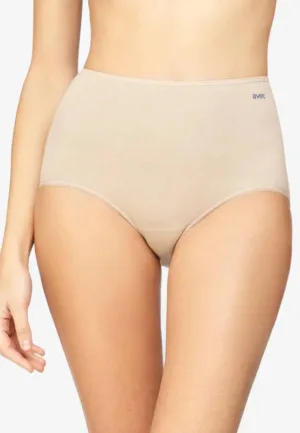 Dames Taille slip 23628 - Badstof kruisje - dames onderbroek, ondergoed - zwart, wit, huidskleur