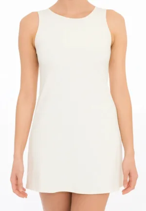 Gladde onderjurk microfiber - 79090 - wit - zwart - huidskleur