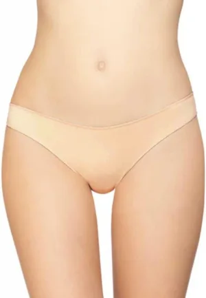 String dames 3490 microfiber - Gladde string - onzichtbaar - Invisible - badstof kruisje - zwart, wit, rood, huidskleur