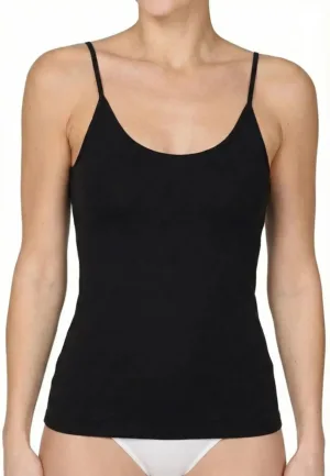 Dames spaghetti hemd comfort feeling - Katoenen onderhemd wit, zwart - Singlet smalle bandjes