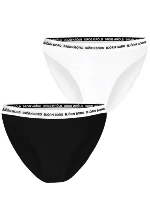 2-pack dames slips - Core Logo - Katoenen dames onderbroeken - Elastische band