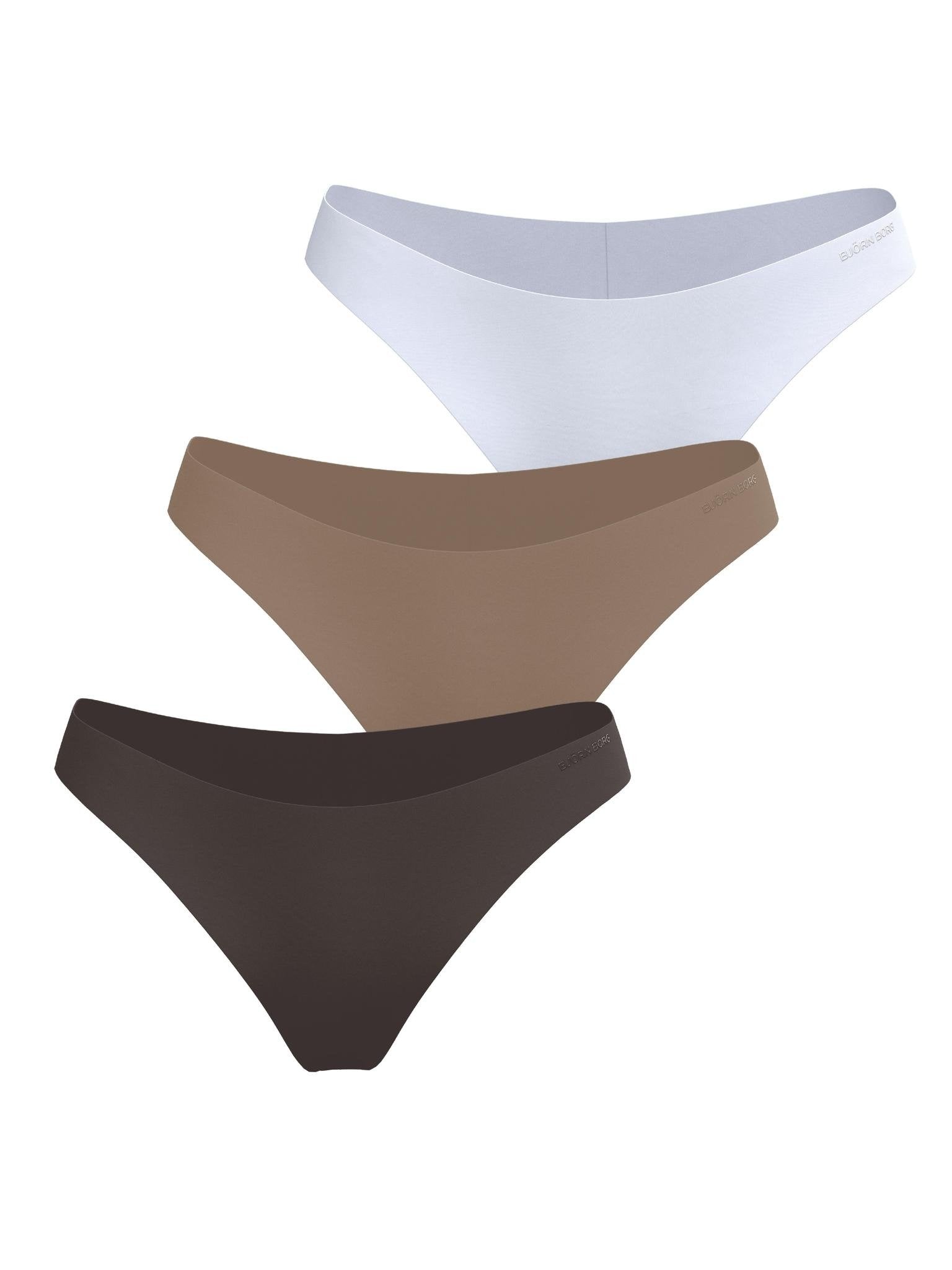 3-pack dames Invisible Brief - high waist slip