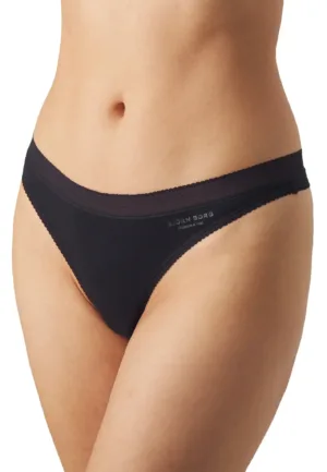 3-pack dames strings - Core Zwart - Katoenen vrouwen strings