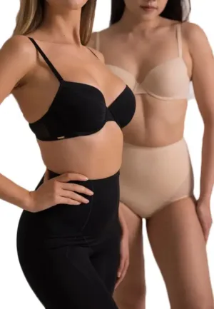 BH 2-Pack T-shirt / Beugel BH's - Louise - Multipack goedkope Bh's - Voorgevormd - Schijnt niet door
