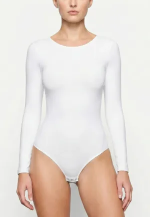 Fine Woman Body dames - Bodystocking - lange mouw - Ronde hals