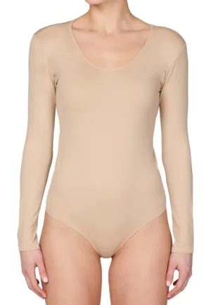 J&C body lange mouw microfiber 6889 - Bodysuit dames - Ronde hals
