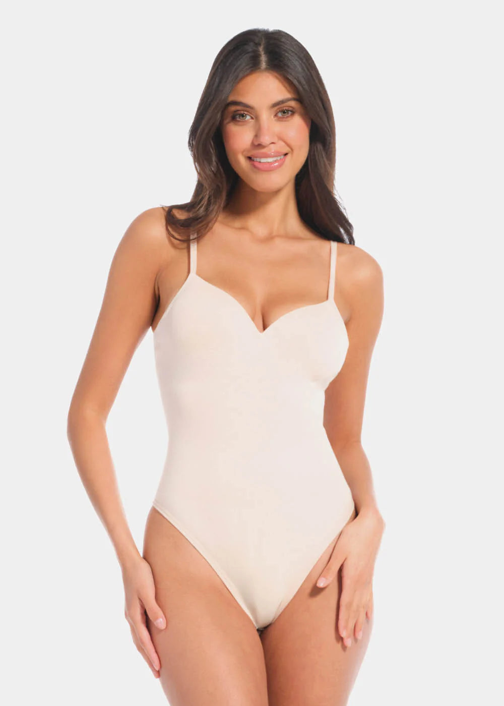 Magic corrigerende string Body - Body Soft - Buik corrigerende string body met spaghetti bandjes - Naadloos