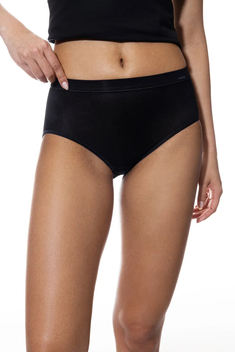Emotion - dames taille slip viscose - Comfortabele hoge dames onderbroek - Katoenen kruisje
