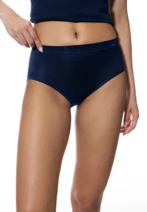 Emotion - dames taille slip viscose - Comfortabele hoge dames onderbroek - Katoenen kruisje