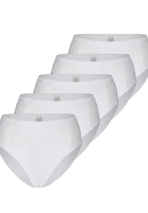 Nina von C 6-pack - dames maxi-taille slip kant