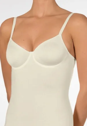 Nina von C BH hemdje met beugel zonder vulling - Secret shape - Zwart - Wit - Creme
