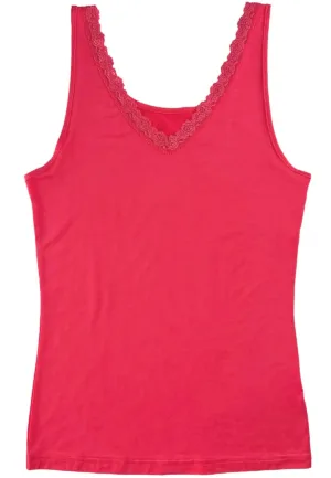 Nina von C dames hemd kant - Modal - Colours - Luxe onderhemd met brede bandjes