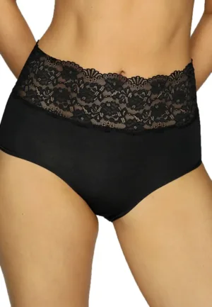 Nina von C dames taille slip Modal kant - Comfortabele kanten hoge dames onderbroek - Huidvriendelijk