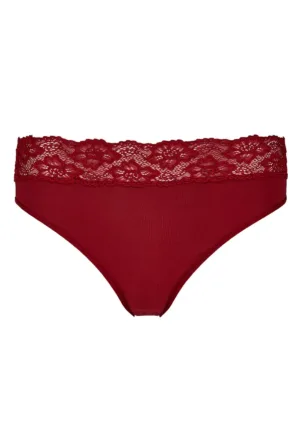 Kanten modal heupslip dames - Midi kanten onderbroek - Dames ondergoed
