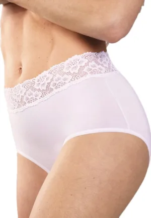 Kanten modal taille slip dames - Hoge kanten dames onderbroek