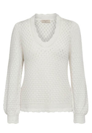 FreeQuent - Wit | Dames | Trui | Wit | XL | regular | Kamst mode