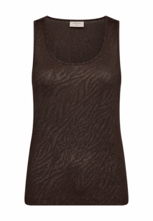 FreeQuent - Bruin | Dames | Top | Bruin | XXL | regular | Kamst mode