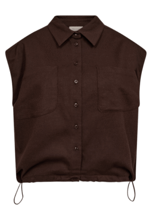 FreeQuent - Bruin | Dames | Blouse | Bruin | L | regular | Kamst mode