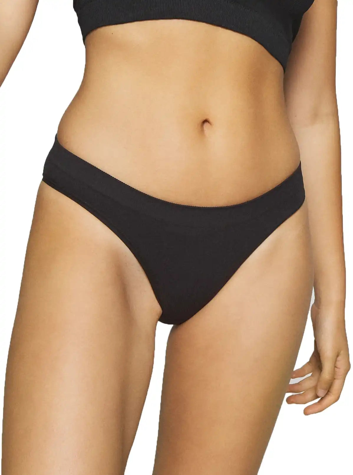 2-Pack dames high leg lips - Rib
