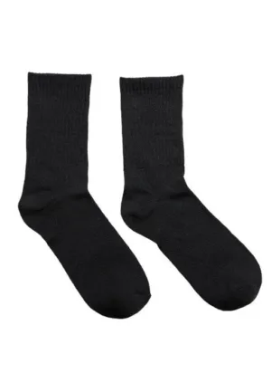 Dames sokken 1-pack - Strepen - onesize - Dames sportsokken wit en zwart