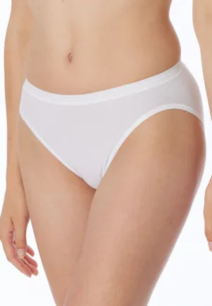 Dames luxury Rio- slip - Elastisch katoenen vrouwen tai slip - Wit