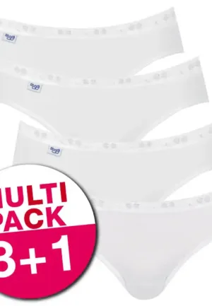 4-pack Basic Mini dames slips (3+1 Gratis) - Bikini dames slip - Onderbroek katoen - aanbieding