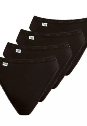 Sloggi 4-pack Basic Tai Slips dames - Hoog opgesneden dames onderbroeken - Wit vrouwen ondergoed