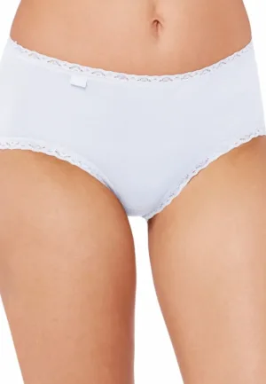 Dames 24/7 kanten midi heup slip - Natural Katoen