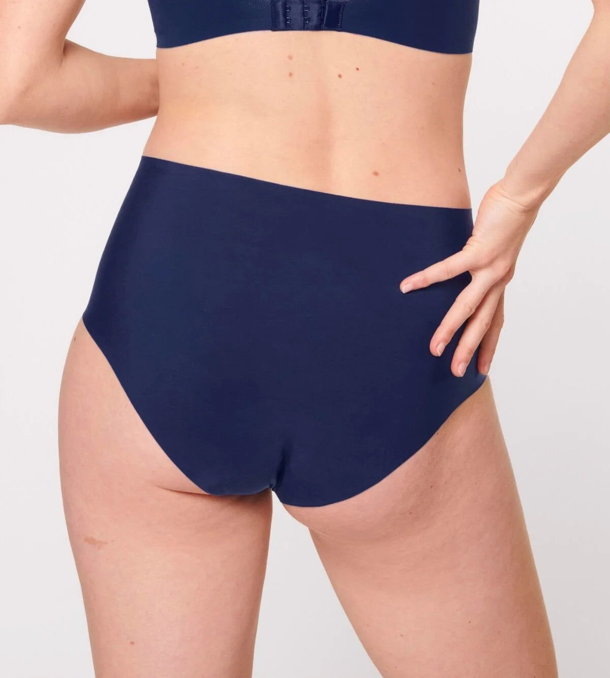 Dames Zero Feel Maxi slip - Naadloze dames taille slip - Hoge onderbroek met katoenen kruisje