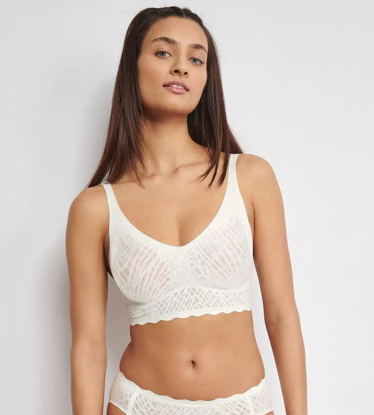 Zero Feel Kanten Bralette gevuld - Bliss - Bh Top met smalle bandjes - Uitneembare vulling