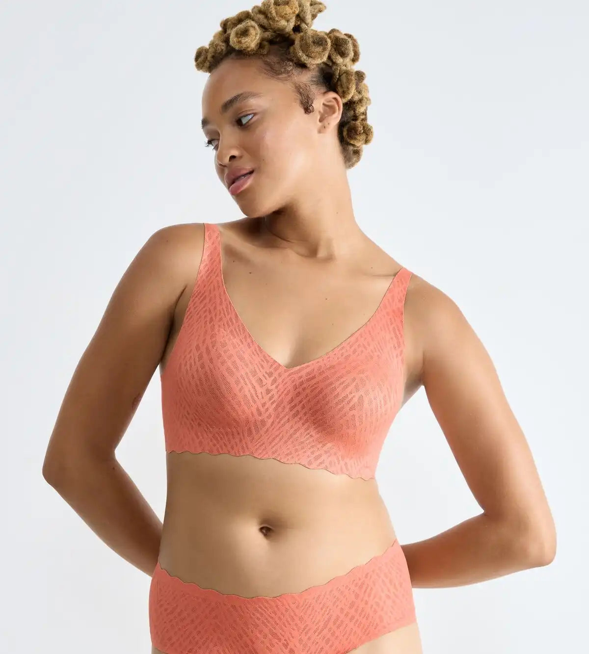 Zero feel Soft Bra Bliss - Naadloze BH top - Kanten bralette met brede bandjes