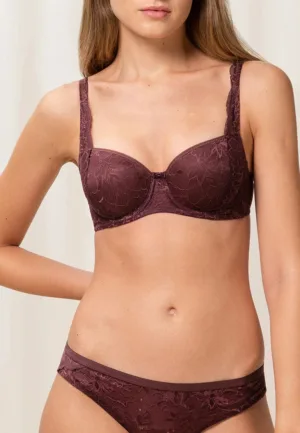 BH Amourette Charm T WHP02 - Decadent Chocolate - kanten Beugel bh voorgevormd