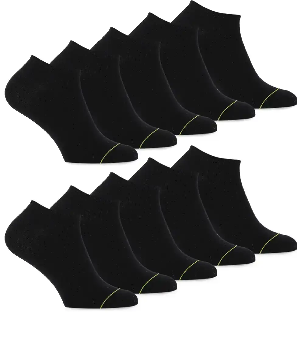 Primair 10-paar Sneaker sokken Katoen - Dames & heren - Multipack enkelsokken katoen - Voordeelverpakking