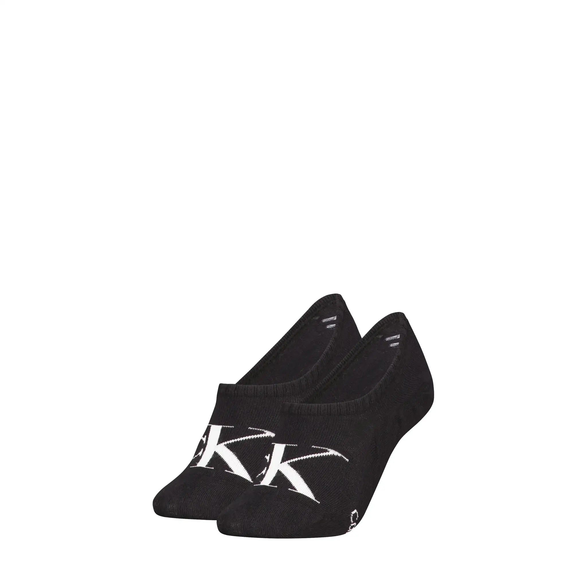 Calvin Klein 2-paar Footie High cut dames sokken - Logo monogram