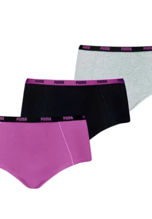 3-Pack dames mini boxershorts - Purple Combo - Multipack katoenen dames onderbroeken