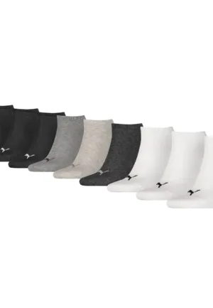 9-Paar Sneaker sokken - Katoen - Invisible - Voordeelverpakking enkelsokken voor dames en heren