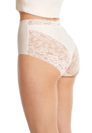31758 secrets kanten Highwaist/ taille slip - Kanten dames onderbroek - Naadloos invisible ondergoed