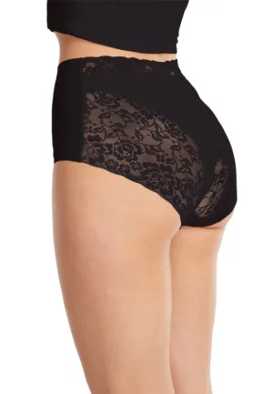 31758 secrets kanten Highwaist/ taille slip - Kanten dames onderbroek - Naadloos invisible ondergoed
