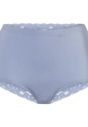 Ten Cate dames secrets kanten taille slip - Invisible - Colours - Kanten hoge dames maxi slip naadloos
