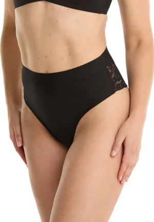 Secrets Brazilian High Waist - Invisible - Kanten dames taille brazilian slip - Schijnt niet door