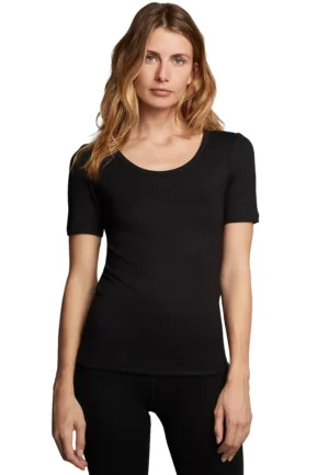 Ten Cate thermo shirt dames korte mouw - Warm thermo ondergoed dames - Diepe hals