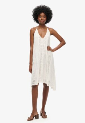 All Lace Midi-jurk Wit Grootte: 36