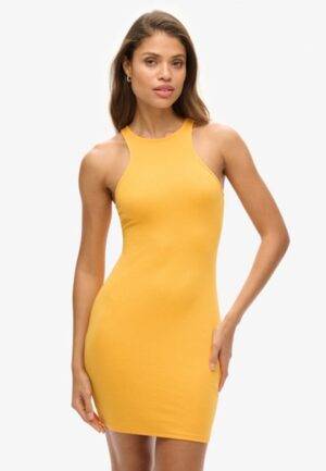 Jersey Racer Mini-jurk Geel Grootte: 42