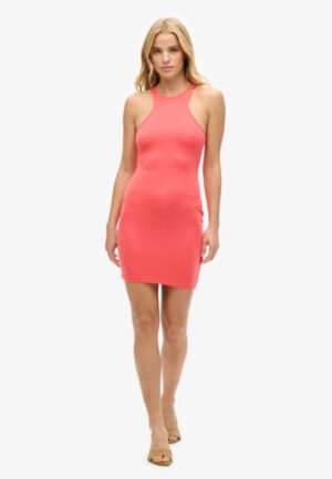 Jersey Racer Mini-jurk Roze Grootte: 44