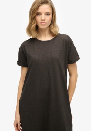 Midi T-shirtjurk Black Grootte: 40